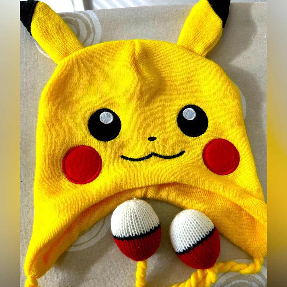￼ Pokémon Sock Hat with tassels Nintendo creations ￼